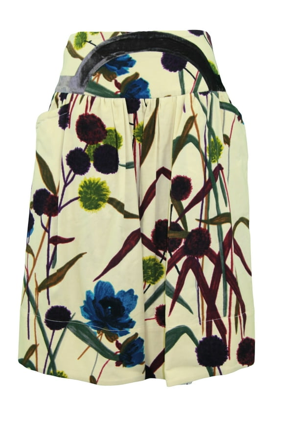 Women's Multi-Color Corduroy Knee Length Skirt US Sz 26 NWT