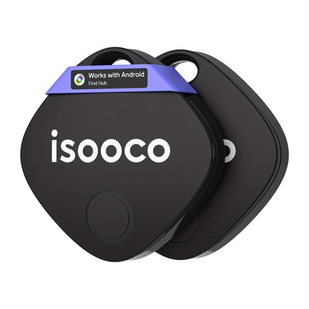 ISOOCO Dual-System Bluetooth Vehicle Tracker with Ios and Android, No Monthly Fee, Locator for Cars, Trucks and SUVs, 2 Pack