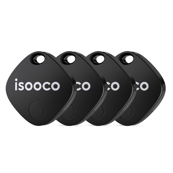 ISOOCO Mini Bluetooth Item Tracker for Vehicles, Ios Only, No Monthly Fee, Easy Install, 4 Pack
