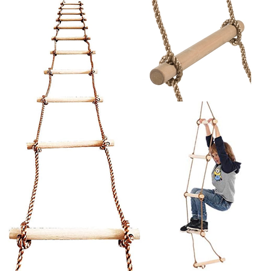 ISOP Outdoor Accessories - Climbing Rope Ladder for Kids 6ft | Tree ...
