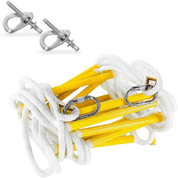 ISOP Outdoor Climbing Rope Ladder 25 ft - Portable Safety Rope Ladders
