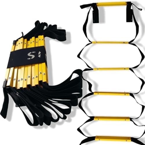 ISOP USA Wall-Mounted Fire Escape Ladder 3-Story 25ft | Waterproof Fire Ladder | Wall Fixed Emergency Ladder