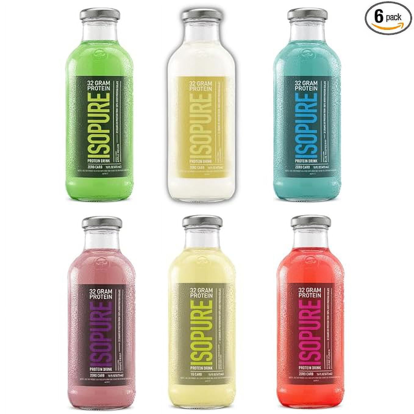 ISOPURE Zero Carb 32g Protein ReadytoDrink, Whey Protein Isolate, 6