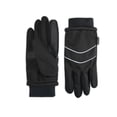 thumbnail image 1 of Isotoner Women's Weather Resistant Storm Cuff Gloves, Black, S/M, 1 of 4