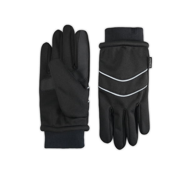 Isotoner Women's Weather Resistant Storm Cuff Gloves, Black, S/M