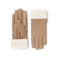 thumbnail image 1 of Isotoner Women's Ultraplush Microsuede Gloves with Sherpa Cuff, Beige, L/XL, 1 of 7