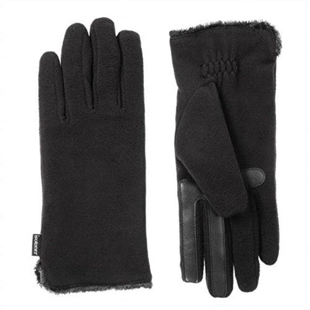 ISOTONER Women's Stretch Fleece Touchscreen Texting Cold Weather Gloves