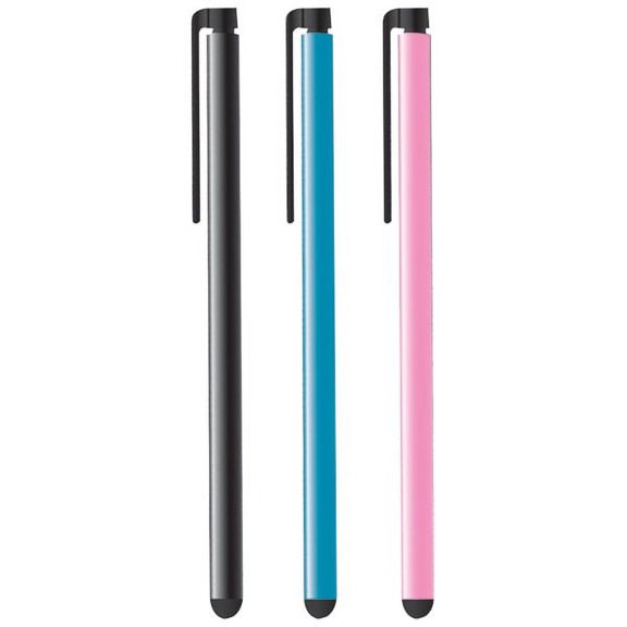 Isound 6201 Stylus Touchscreens 3 Pack Asst Colors