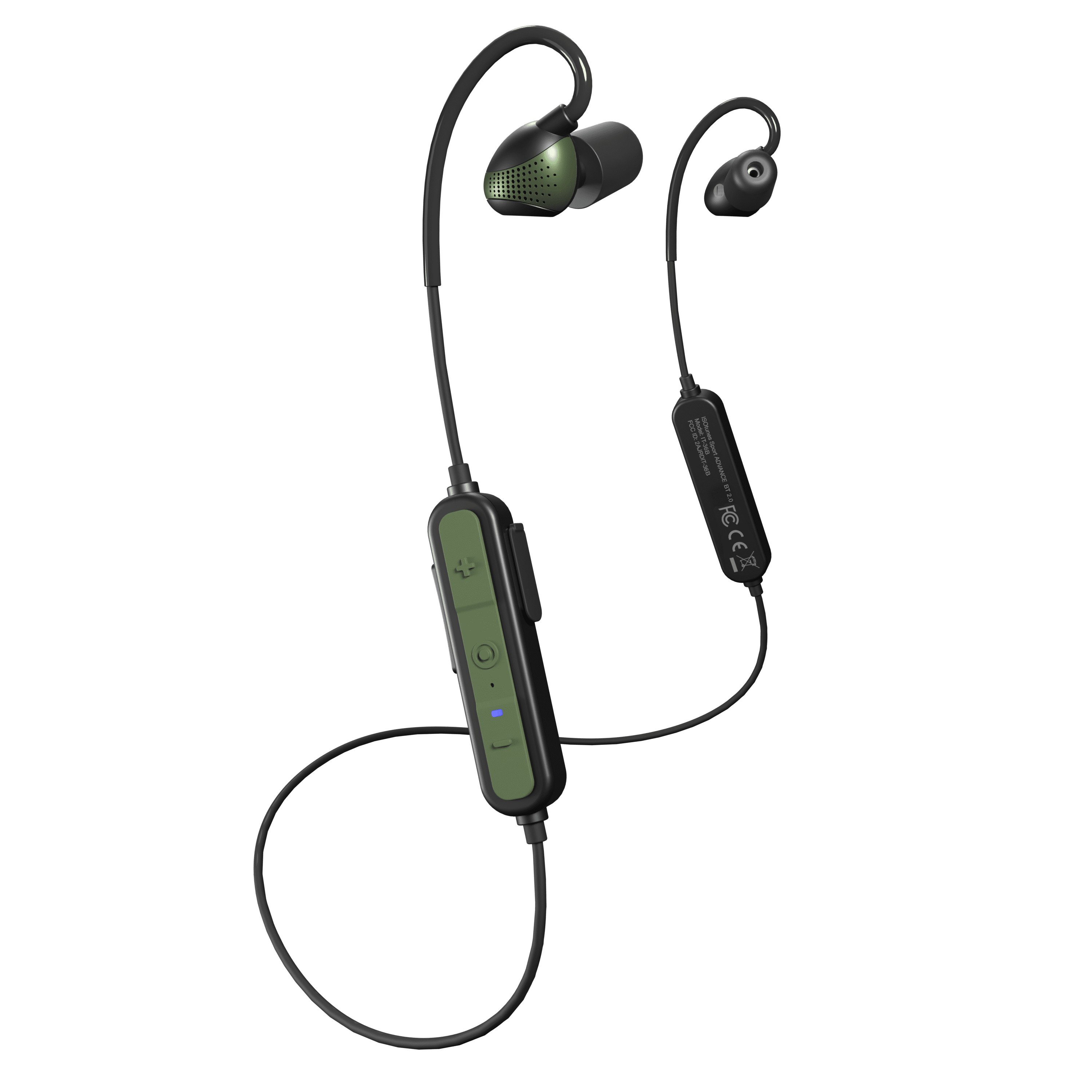 ISOtunes ADVANCE BT 2.0 Bluetooth Hearing Protection Earbuds for Hunting and Shooting, 26 dB NRR, Ambient Awareness & Gunshot Noise Muting, IP67 Durable, 25-Hour Battery