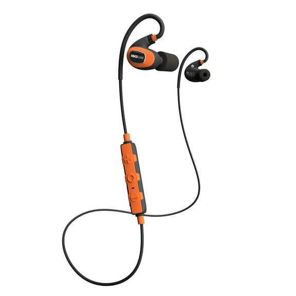 ISOtunes PRO Casual Listening Noise Canceling Bluetooth In-Ear Earbud, Orange, IT-21
