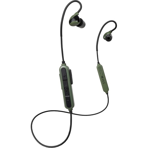 ISOtunes Sport Advance Bluetooth Earbuds, Ear Protection for Shooting, 26 dB NRR, Matte Black and Olive Green