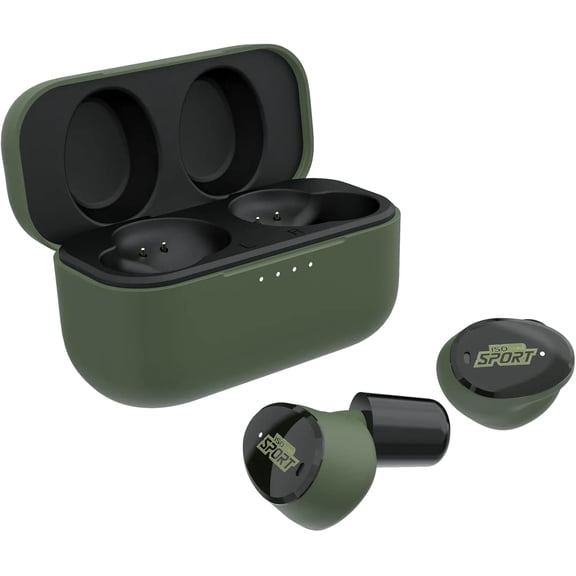 ISOtunes Sport Caliber Wireless Bluetooth Earbuds, Hearing Protection Earbuds for Shooting, Black