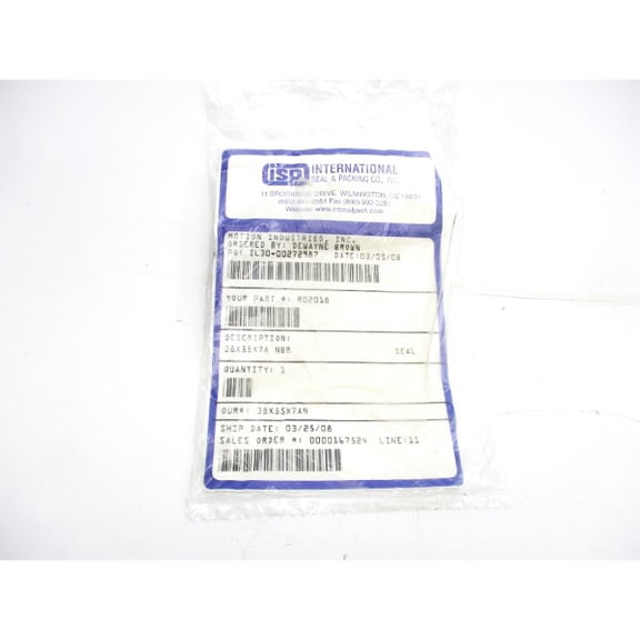 ISP INTERNATIONAL R02018 NSMP