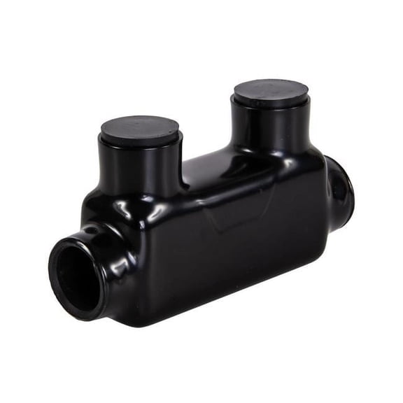 ISR-1-0B Polaris Insert 2-Port Black Multi-Tap Pre-Insulated Connector, In-line Splice