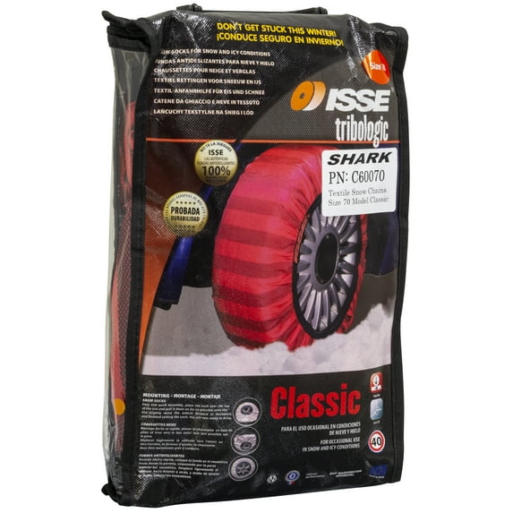 ISSE Textile Snow Chains Size 70, Tire Chain Alternative, C60070