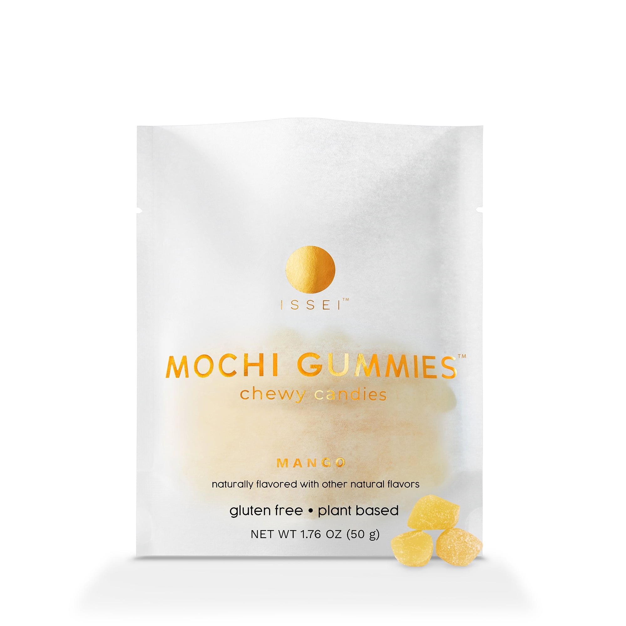 ISSEI Mango Mochi Gummies Chewy Candies with Natural Flavors 50g