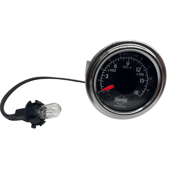 ISSPRO R607 PyroMeter Gauge Head only with Black Bezel