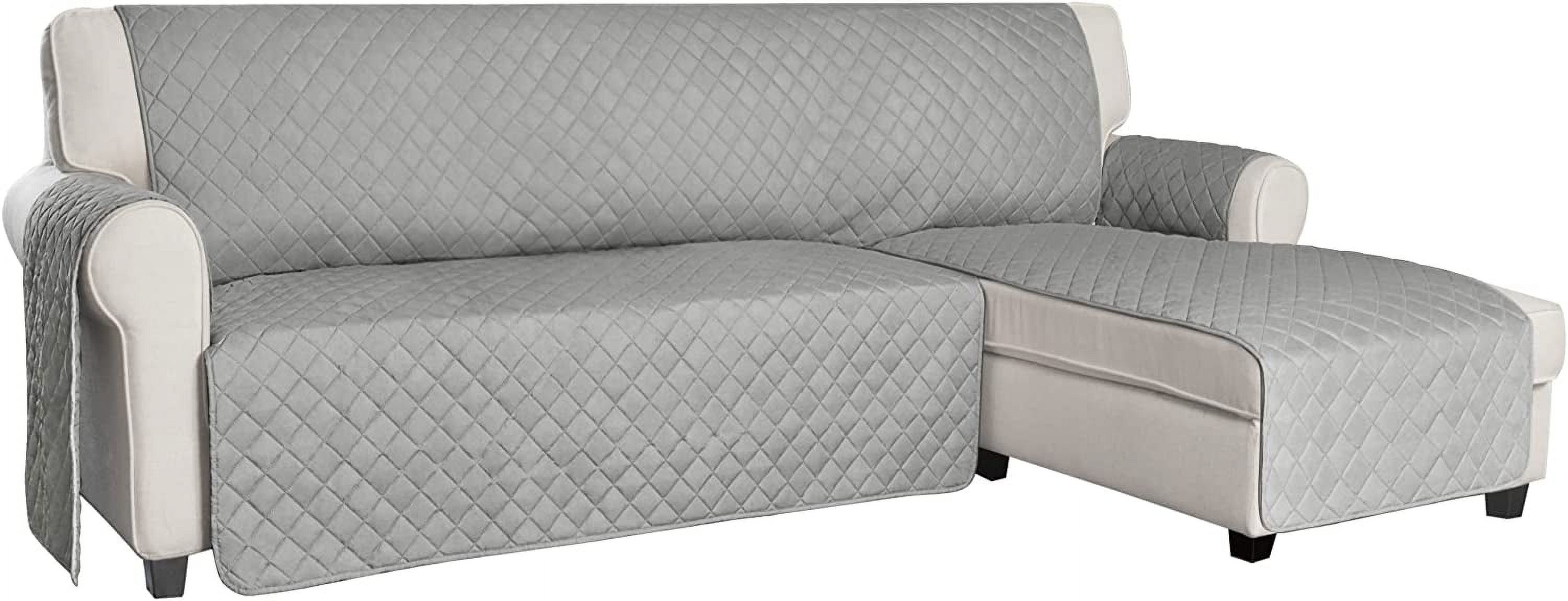 ISSUNTEX Sectional Couch Covers for Dogs Reversible L Shaped Sofa Cover