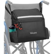 ISSYAUTO Wheelchair Bag for Back of Chair,Large Capacity Wheelchair Backpack Bag with Pockets,for Wheelchair, Walker,Rollator, Mobility Scooter Accessories (16.5x15.1 Inches)