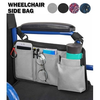  Wheelchair Side Storage Bag Flowers with Mulberry