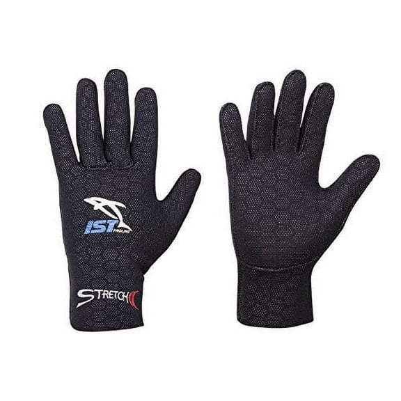 IST 2.5mm Super Stretch Neoprene Gloves with Anti-Slip dots (X-Large/XX-Large)