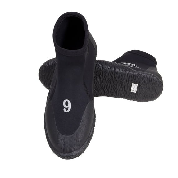 IST 3mm Neoprene Dive Boots with Rubber Sole, Men's 9/ Women's 10.5