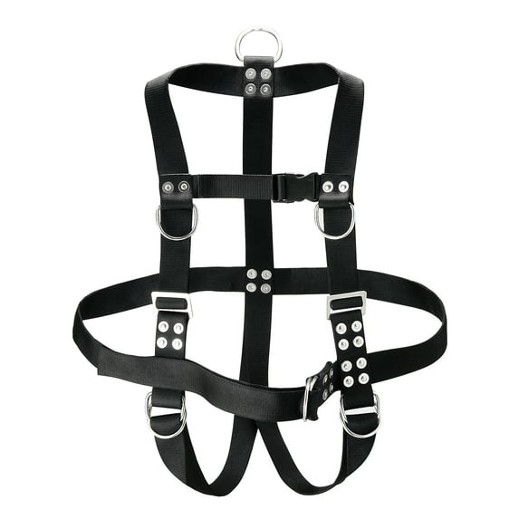 IST Commercial Diving Bell Harness with Crotch Straps, No Backplate (X-Large)