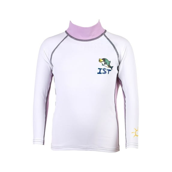 IST DSK-46 Unisex Kids Long Sleeve Spandex Rash Guard (Pink, X-Large)