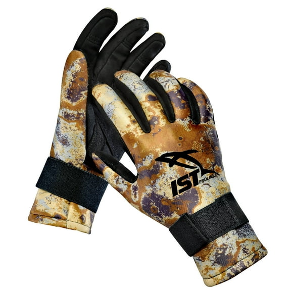 IST Freediving Camouflage Gloves - Medium