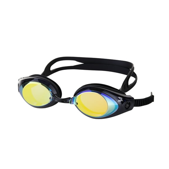 IST G39 Adult Swim Goggles with Anti-UV Polycarbonate Mirrored Lens (Black)