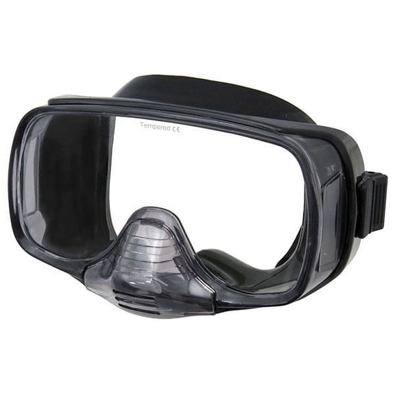 IST Imperial Panoramic View Hands-Free Water Clearance Mask (Black Silicone)