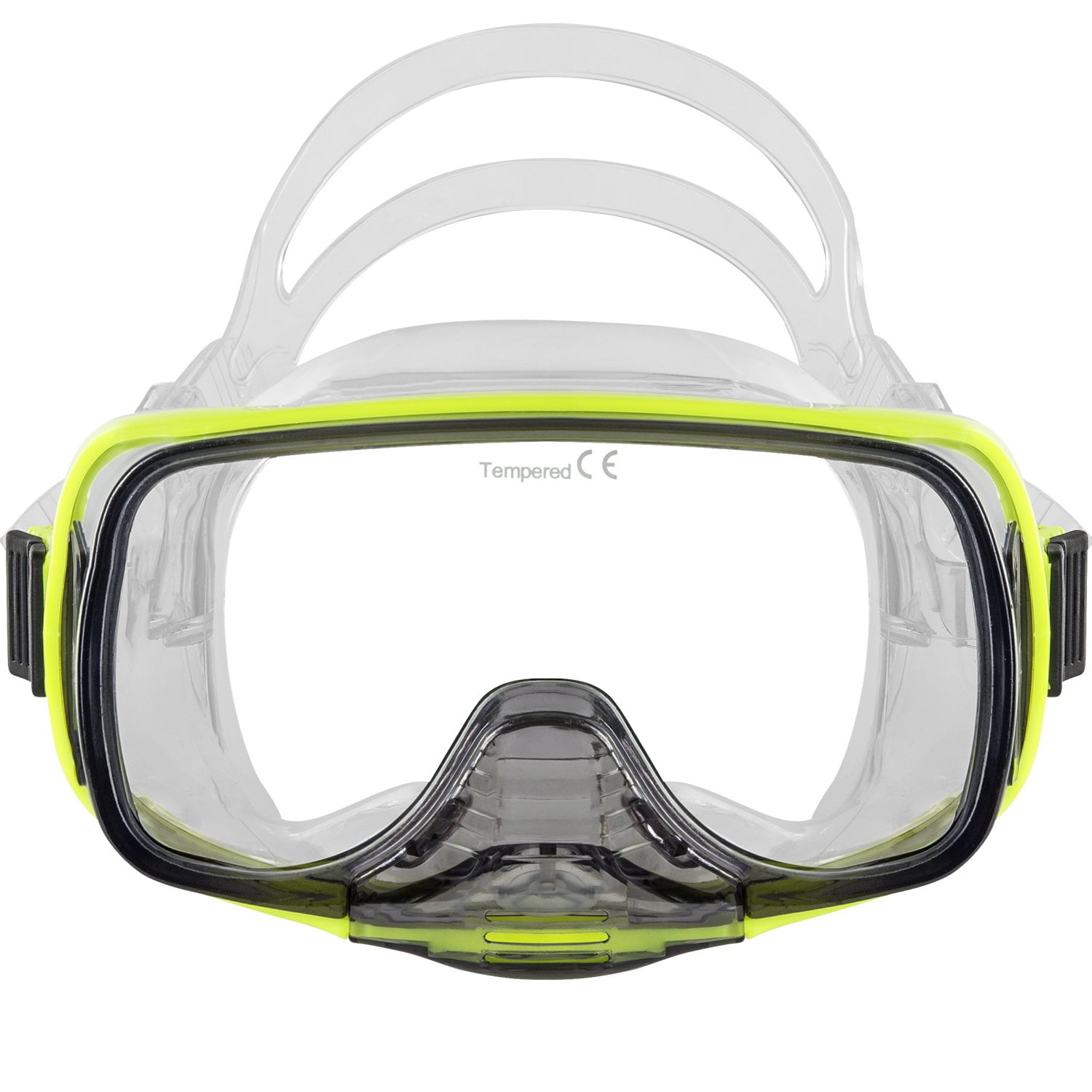 IST Imperial Panoramic View Hands-Free Water Clearance Mask (Neon ...