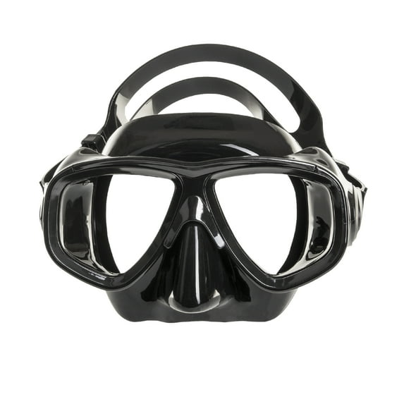 IST M80 2 Lens Snorkel Diving Mask with RX Prescription Lenses, Low Profile & Hypoallergenic Silicone - 4 Color Options (Black Silicone, Nearsighted, -4.0)