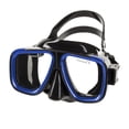 thumbnail image 1 of IST M9-C Saturn 2-Window Diving Snorkeling Mask (Black Silicone/ Blue), 1 of 1