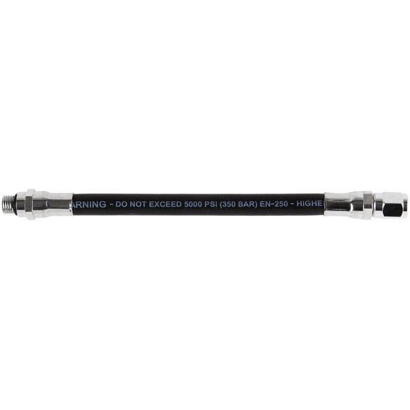 IST Rubber High Pressure Gauge Hose with Screw On Valve Fittings (9 Inches)
