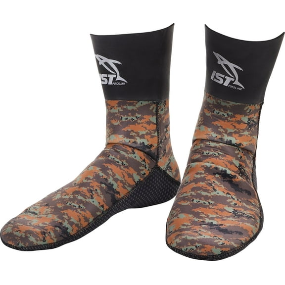 IST SKA0130-09 3mm Camouflage Neoprene Socks (2X-Large, Blue)