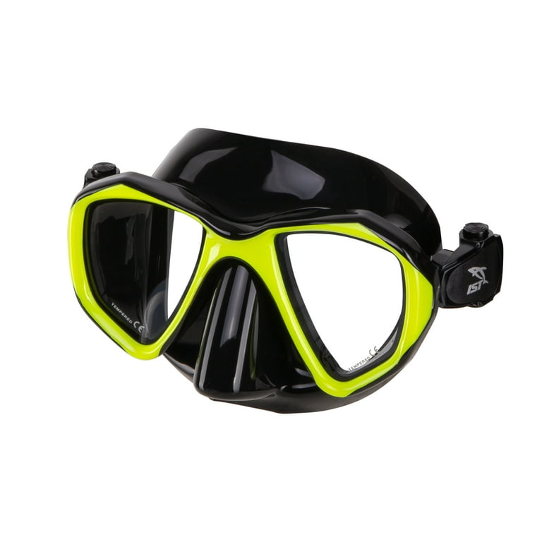 IST Tinted Dive Mask | Color Corrective Goggles For Scuba Diving,  Freediving, Snorkeling (Yellow)