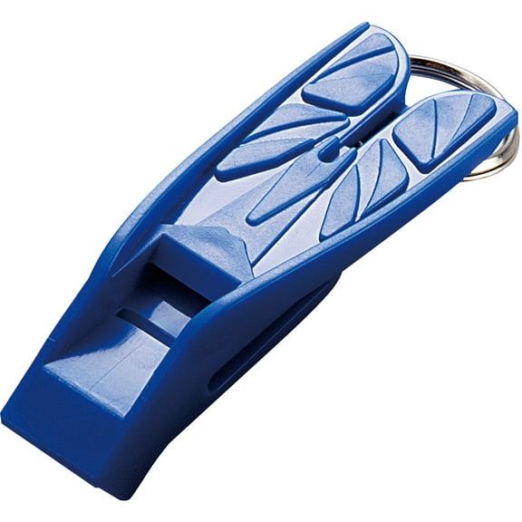 IST WH04 Split Fin Shaped Whistle Keychain (Yellow)