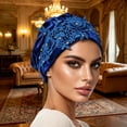thumbnail image 1 of ISUHAZBO Head Wraps For Women Adjustable Satin Bonnet For Sleeping Double Layer Wrap Reduce Friction Frizz Natural Curly Turban Headwraps One Size, 1 of 4