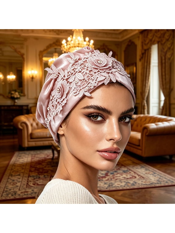 Head Wraps For Women Adjustable Satin Bonnet For Sleeping Double Layer Wrap Reduce Friction Frizz Natural Curly Turban Headwraps One Size