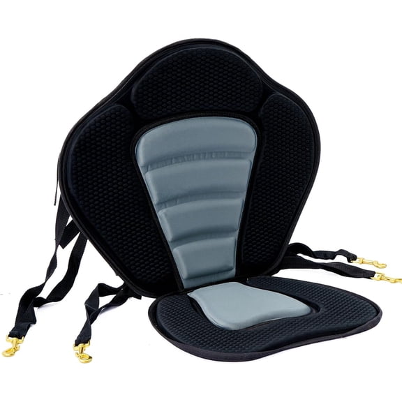ISUP Foldable Kayak Seat With Back Support For Sit, Cushioned Seat Pad Comfortable Fishing Seat for Paddling, Kayaking, Drifting, Fishing