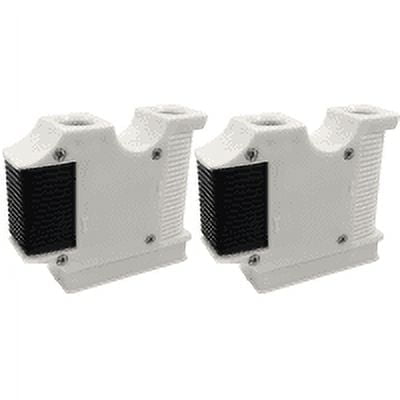ISURE MARINE 2 Pcs Boat Fender Quick Draw Fender Hanger for Bumper, Pontoon Boat Fender Clips
