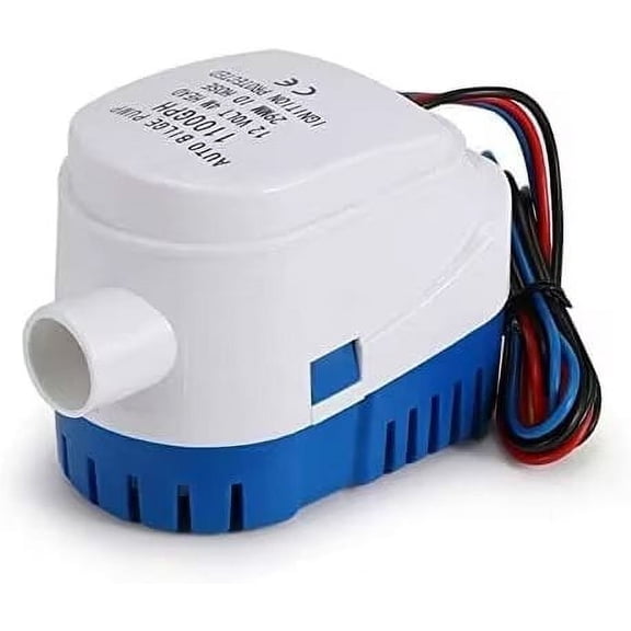 ISURE MARINE 24V 1200GPH Automatic Submersible Boat Bilge Water Pump Latest Styles Built-in Auto Float Switch