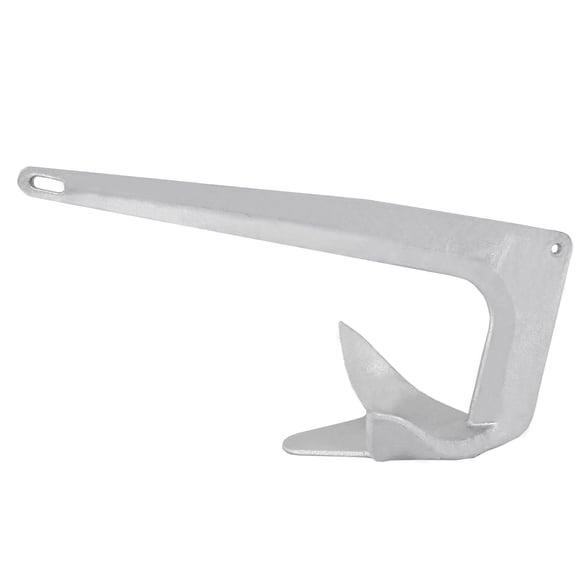 ISURE MARINE Hot Dipped Galvanized Steel Anchor Bruce Claw Force Anchor 16.5LB/7.5kg