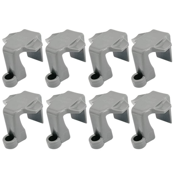 ISURE MARINE 8 Pcs Square Rail Fender Bumpers Hanger/Adjuster/Clip Docking for Bumper, Pontoon Boat Fender Clips