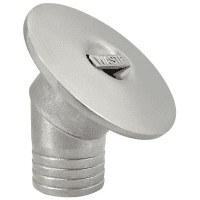 ISURE MARINE Boat 316 Stainless Steel 2"(50mm) Angled Neck 45 WASTE Deck Fill/Filler Cap Keyless Thru Hull Hardware