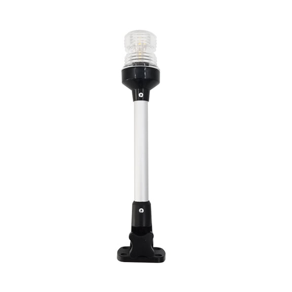 ISURE MARINE Boat Black Nylon 12V LED 12" Fold Down Navigation Light Yacht Stern Sailing Signal Lamp for Marine Accessories