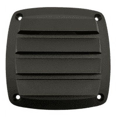 ISURE MARINE Boat Black Nylon 5" Hose Air Vent Grill Ventilation Outlet Mount Louvered Thru for Marine Yacht Caravan Home Hardware