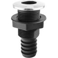 thumbnail image 1 of ISURE MARINE Boat Stainless Steel Trim Cover 3/4 Inch Straight Hose Pipe Elbow Bilge Pump Drain Thru Hull Fitting, 1 of 4