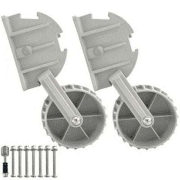 ISURE MARINE Flip-up Retrackable Dinghy Wheels Nylon Ribs Towing Boat Launching Wheels
